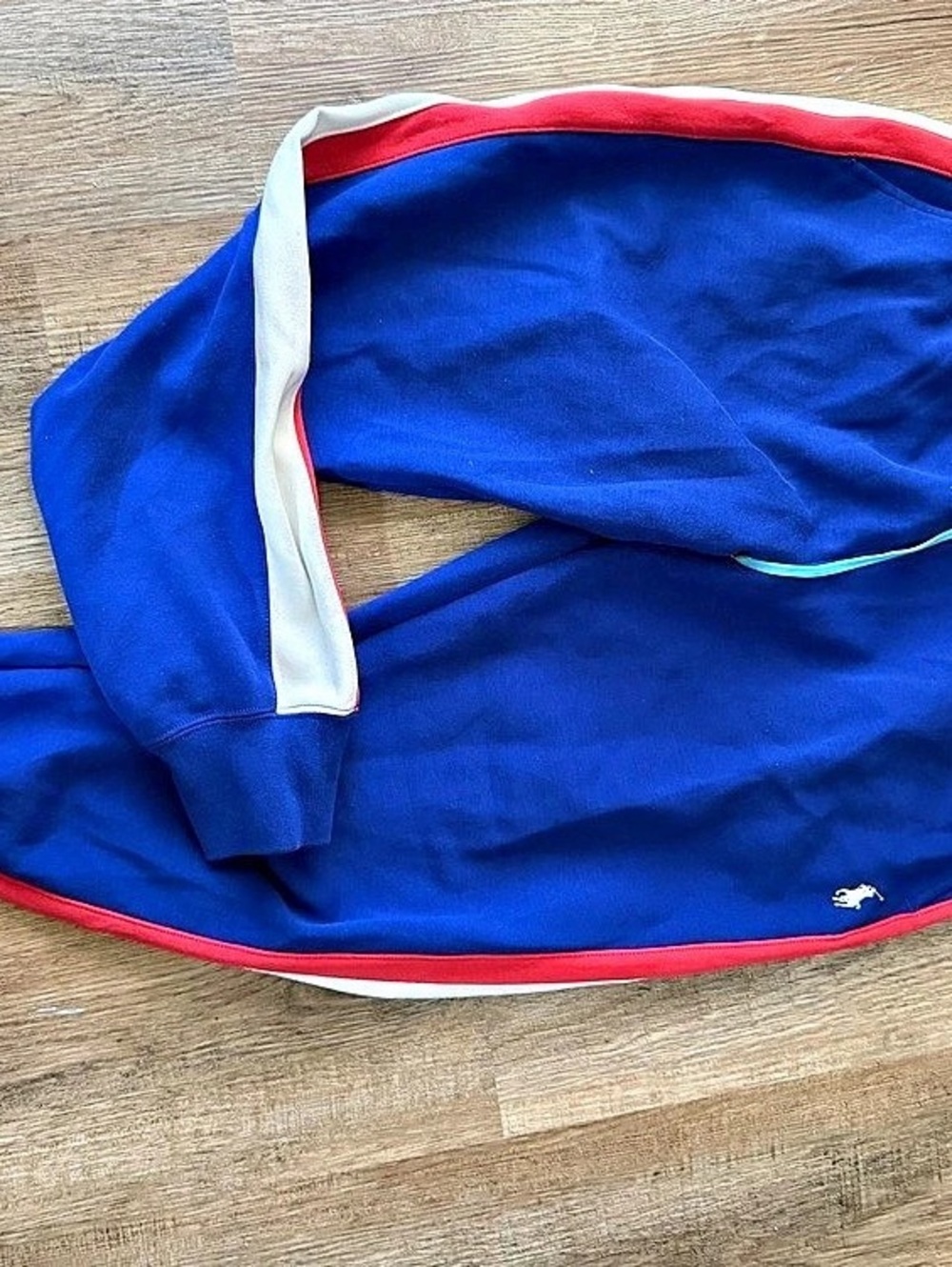Polo Ralph Lauren Blue Red Zip Vest Size Medium